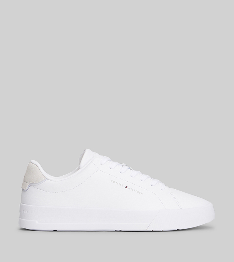 Solid Lace Up Low Top Sneakers