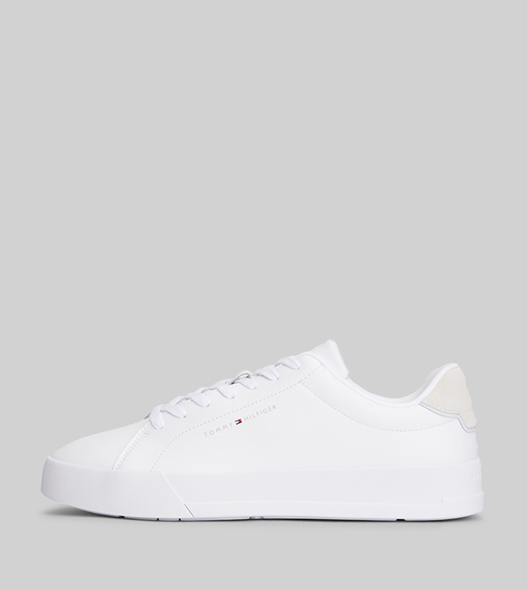 Solid Lace Up Low Top Sneakers