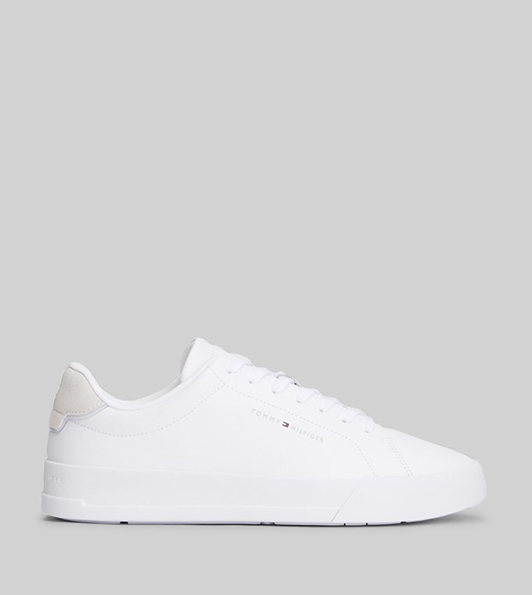 Solid Lace Up Low Top Sneakers