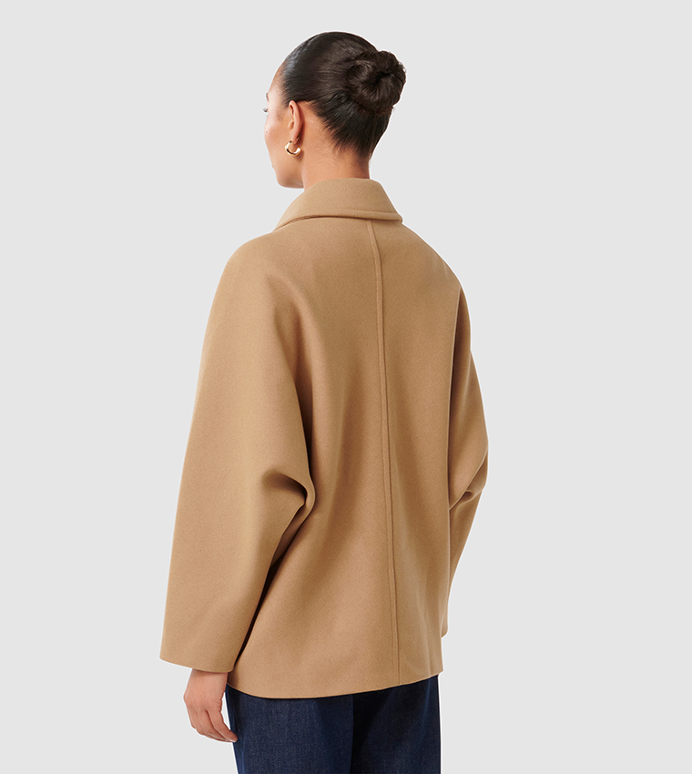 FN SUZIE Solid Long Sleeves Coat