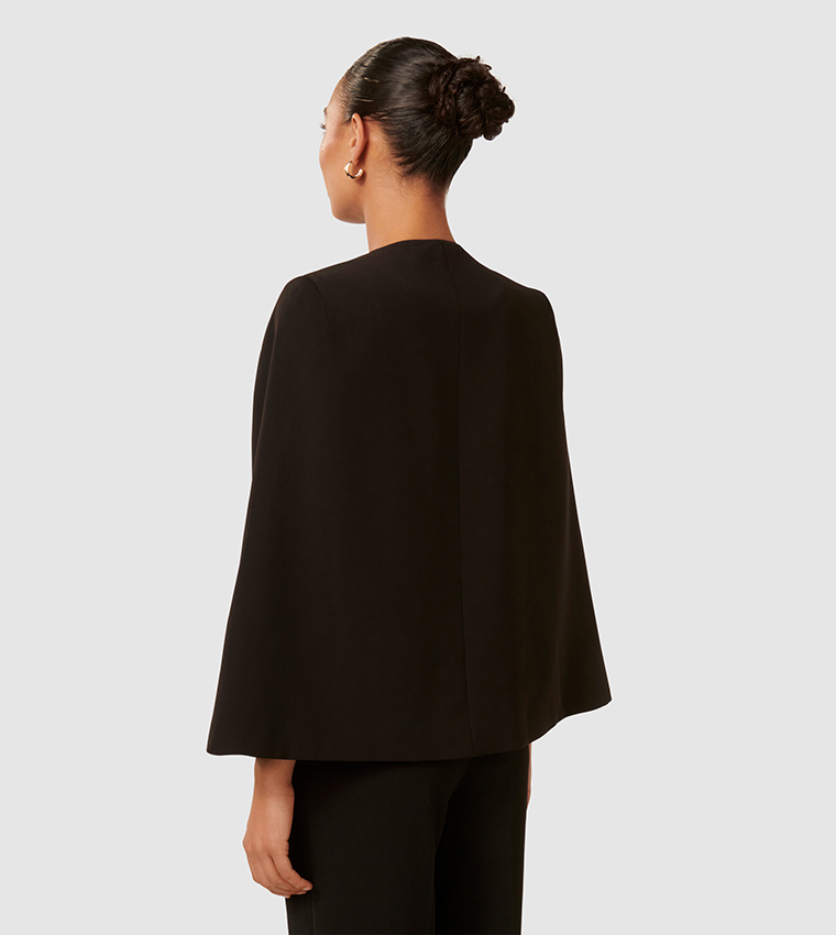 LARA Solid Cape Sleeves Blazer