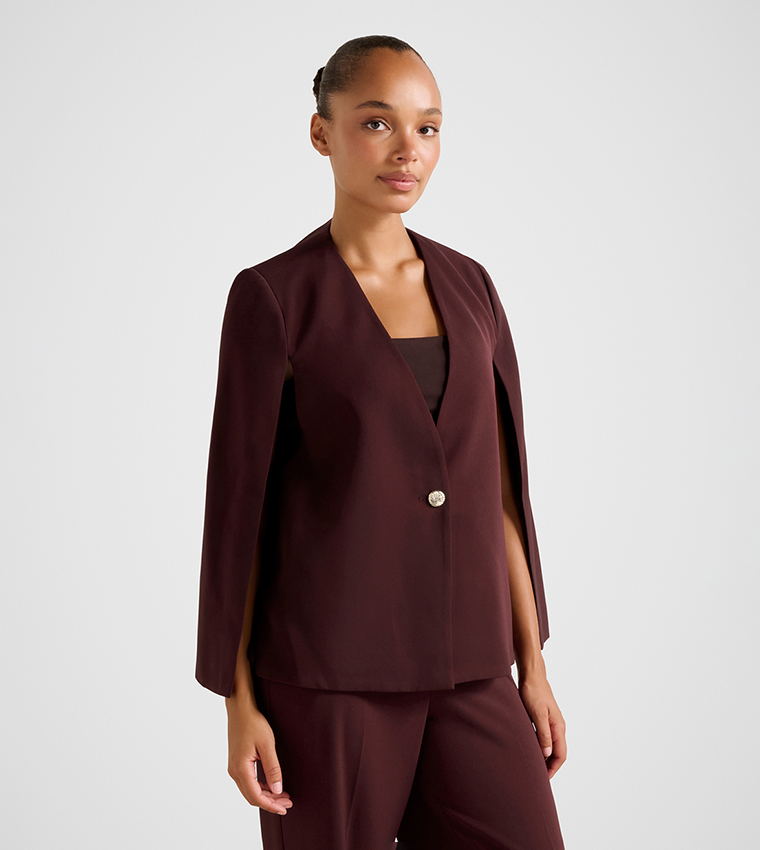 LARA Solid Cape Jacket
