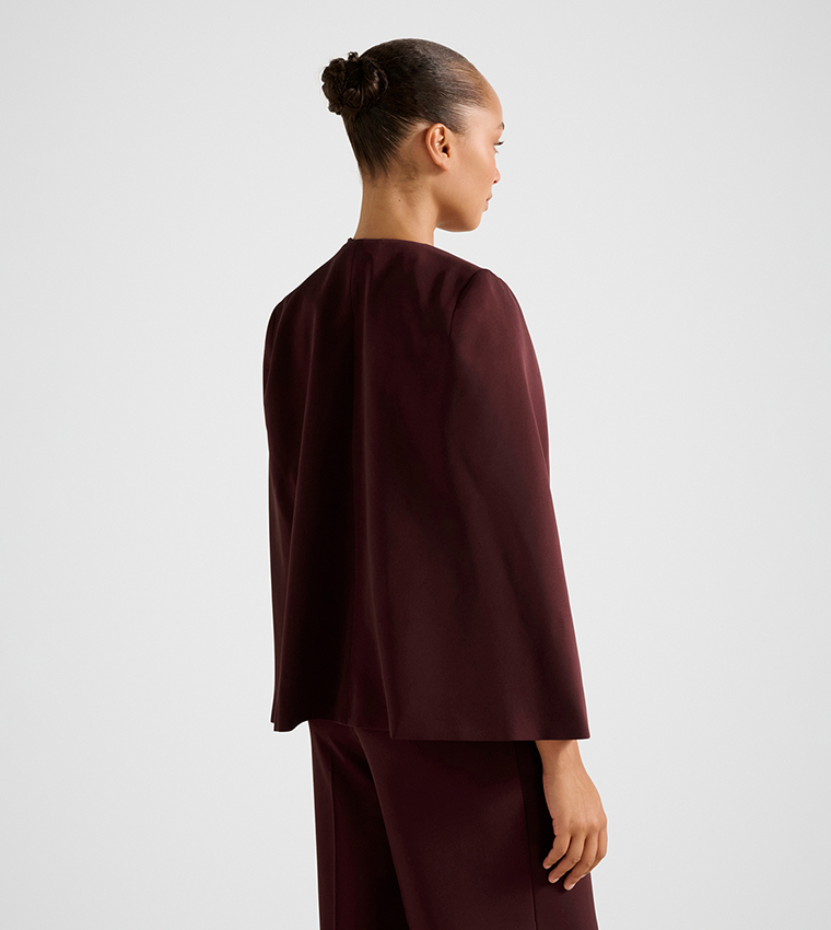 LARA Solid Cape Jacket