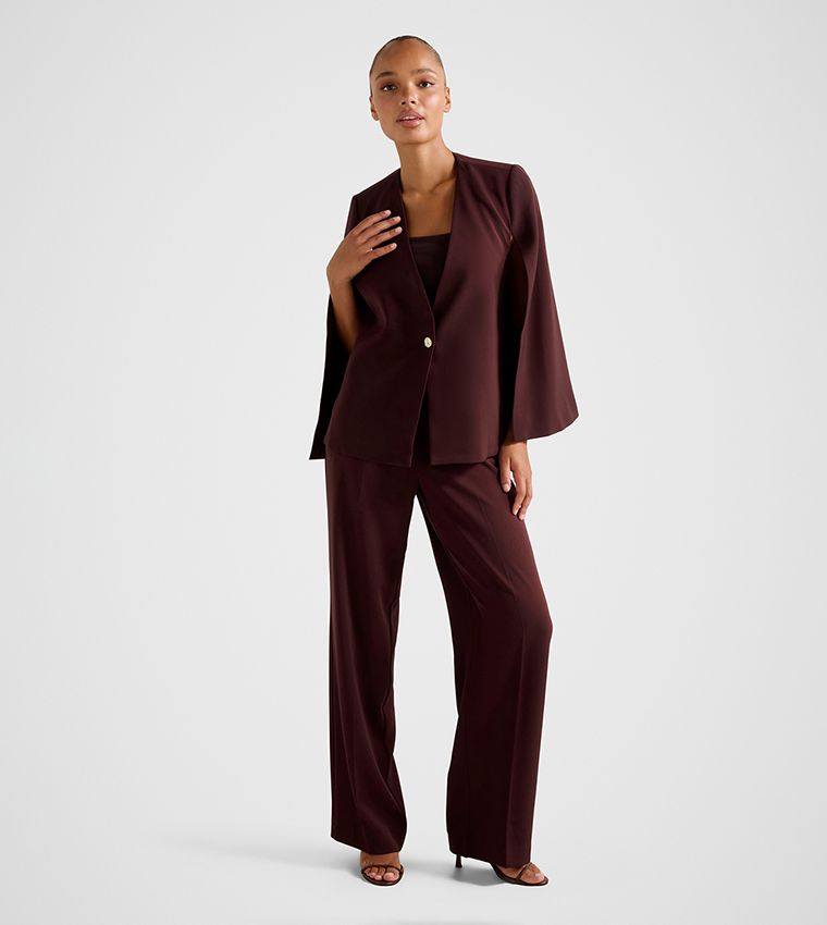 LARA Solid Cape Jacket