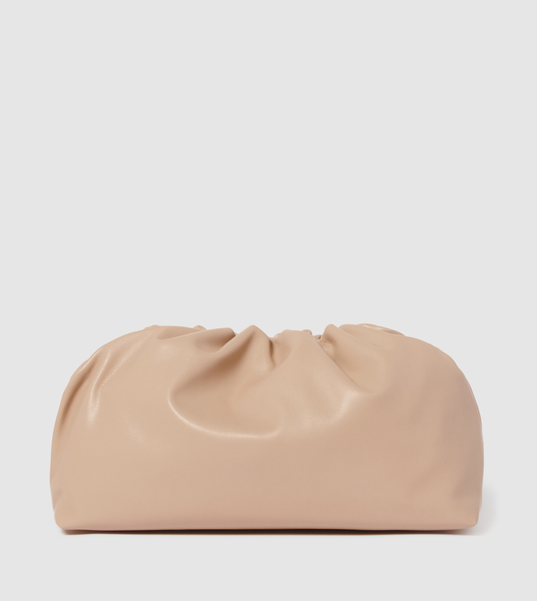 FN RIVER Ruched Clutch Bag