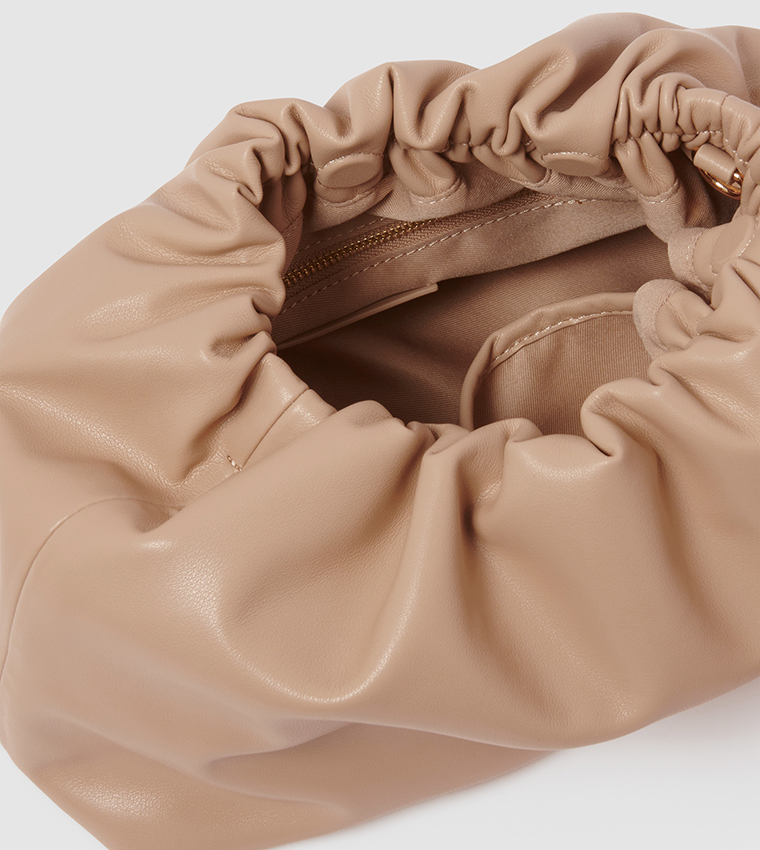 FN RIVER Ruched Clutch Bag