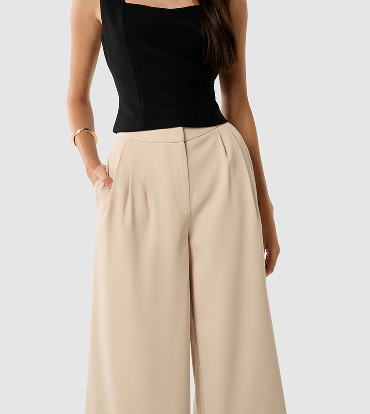 ARDEN Pleated Palazzo Pants