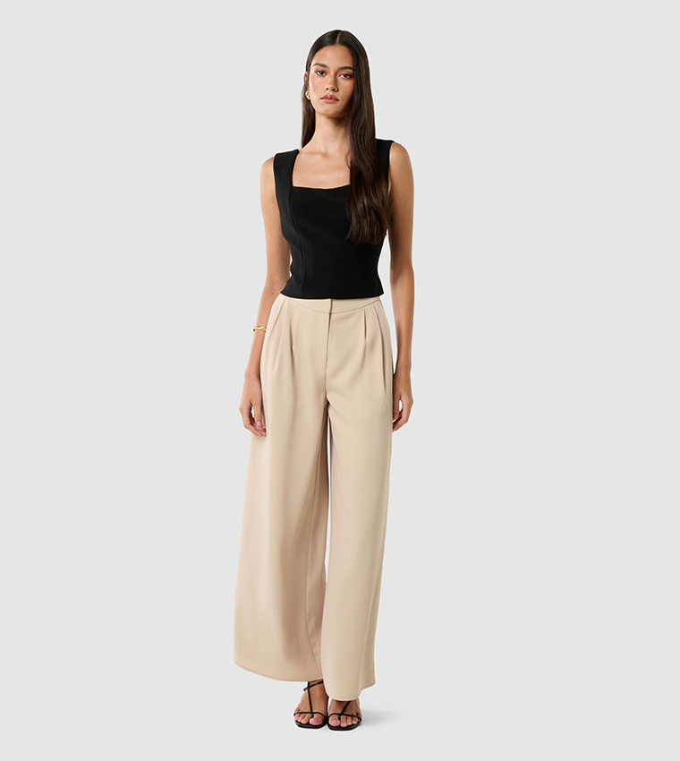 ARDEN Pleated Palazzo Pants