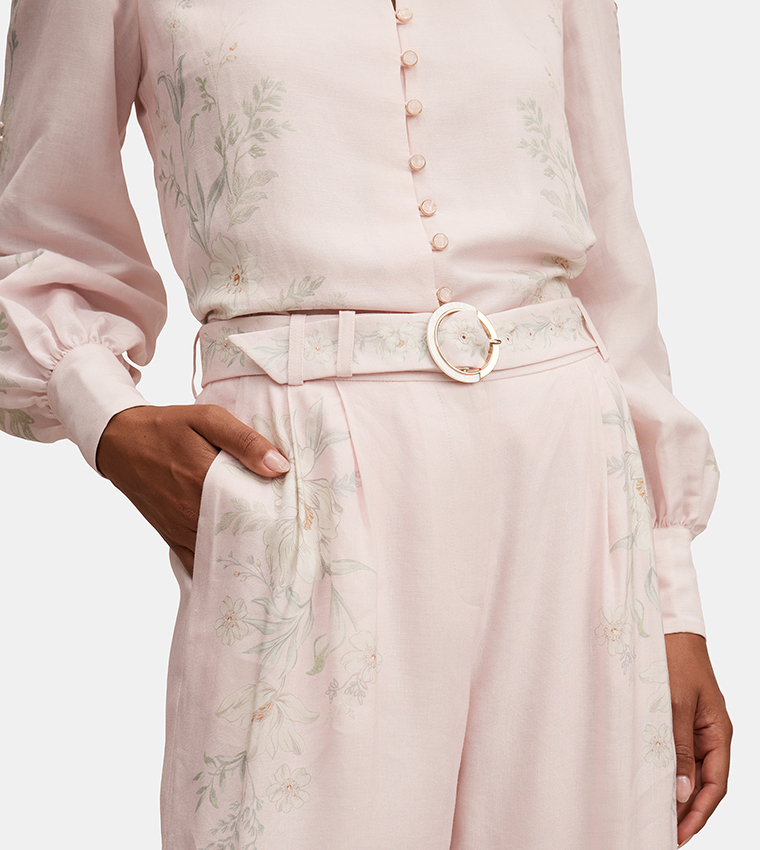 FN PARKER Embroidered Palazzo Pants