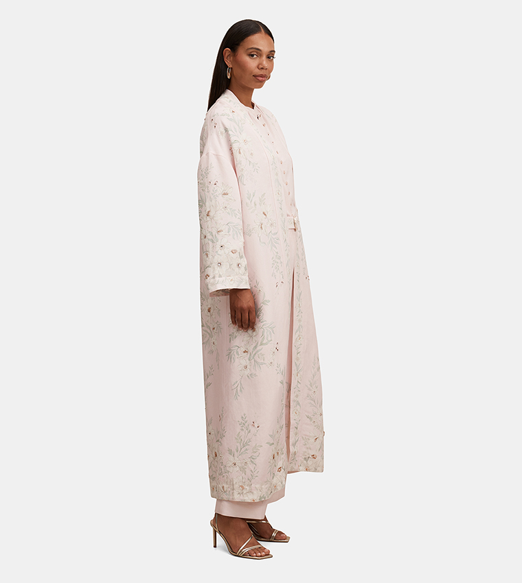 AISHA Embroidered Jacquard Kaftan