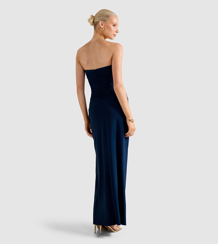 FN KEELY Strapless Jersey Maxi Dress