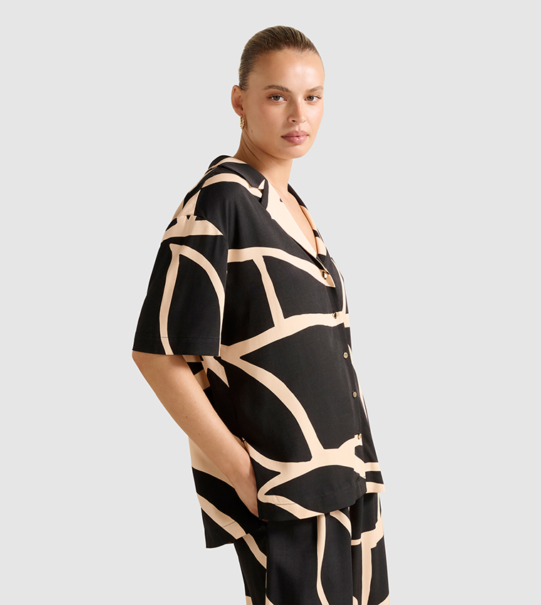 FN FLOSSIE Printed Short Sleeves Shirt