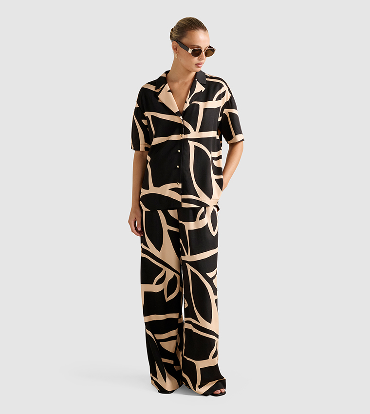 FN FLOSSIE Printed Short Sleeves Shirt