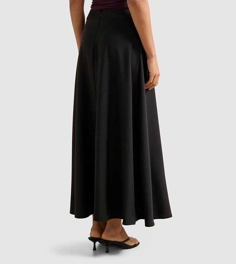 FN MARIA Pleated Maxi Skirt