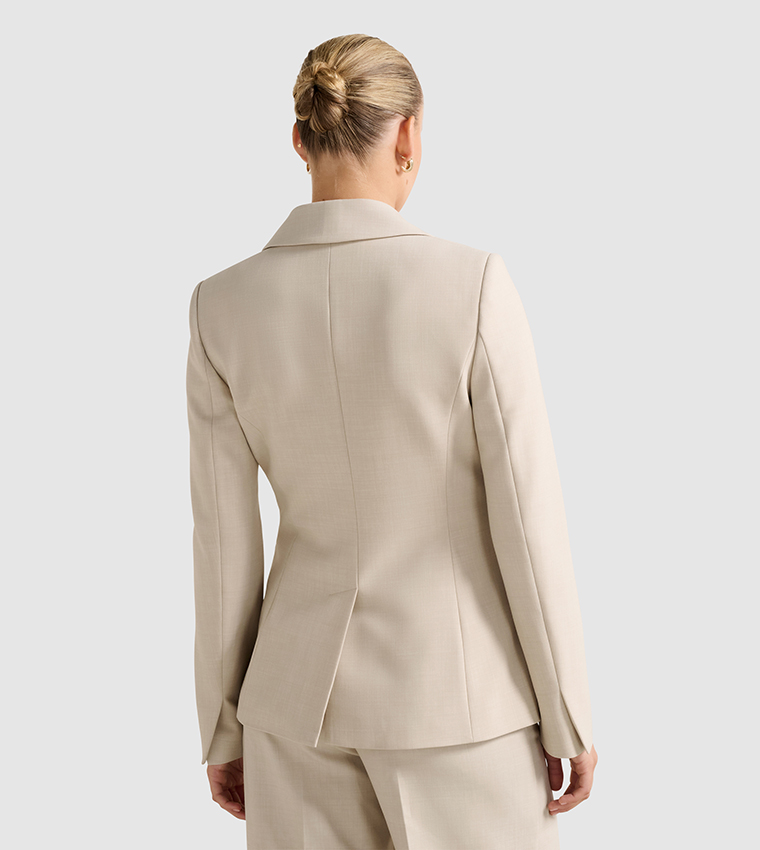 LULU Solid Single-Breasted Blazer
