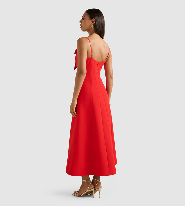 HARLOW Bow Detail Midi Dress