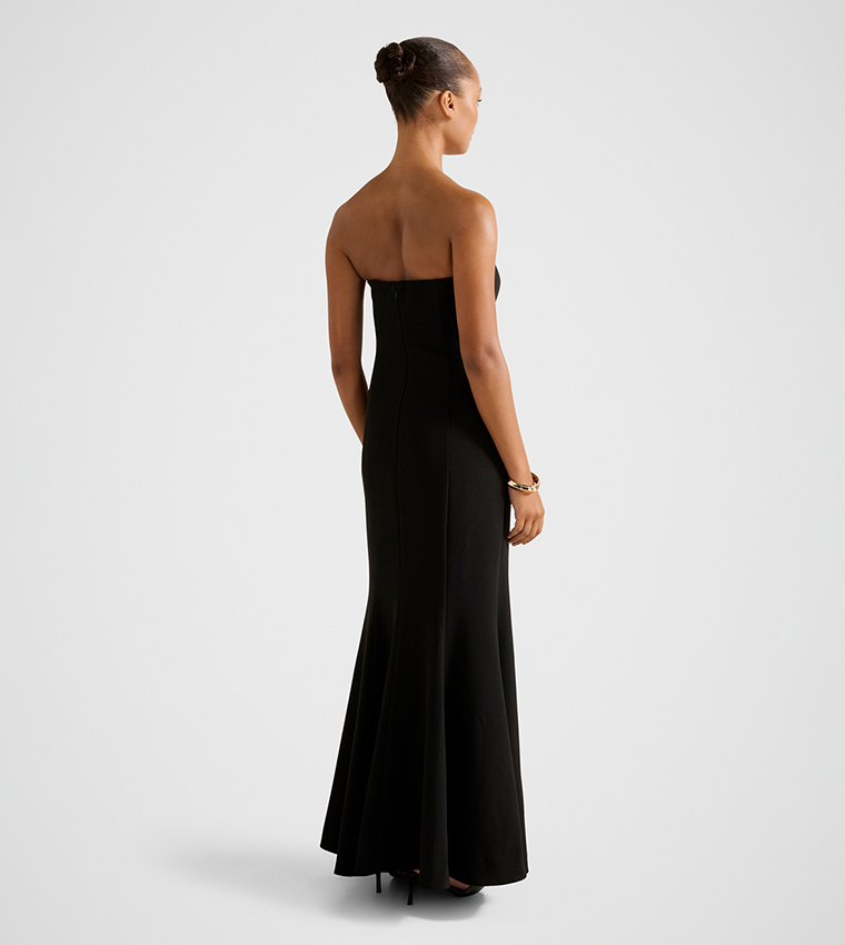 FN ASTRA Strapless Fishtail Maxi Dress