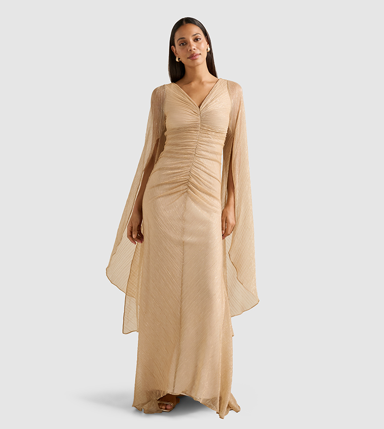 FN MONIQUE V-Neck Maxi Dress
