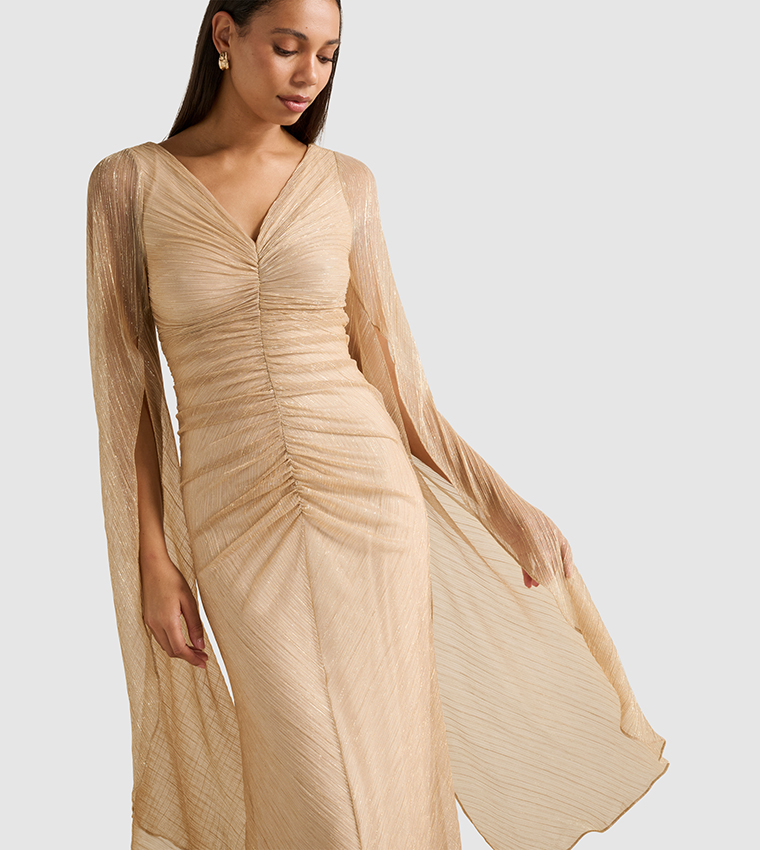 FN MONIQUE V-Neck Maxi Dress
