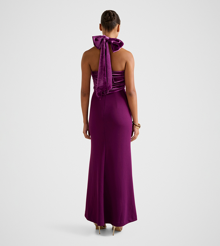 FN MALANI Halterneck Maxi Dress