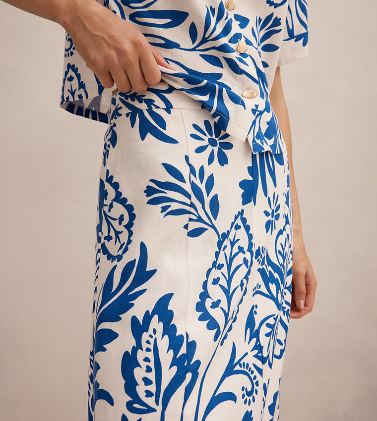 DARCY Printed Midi Skirt
