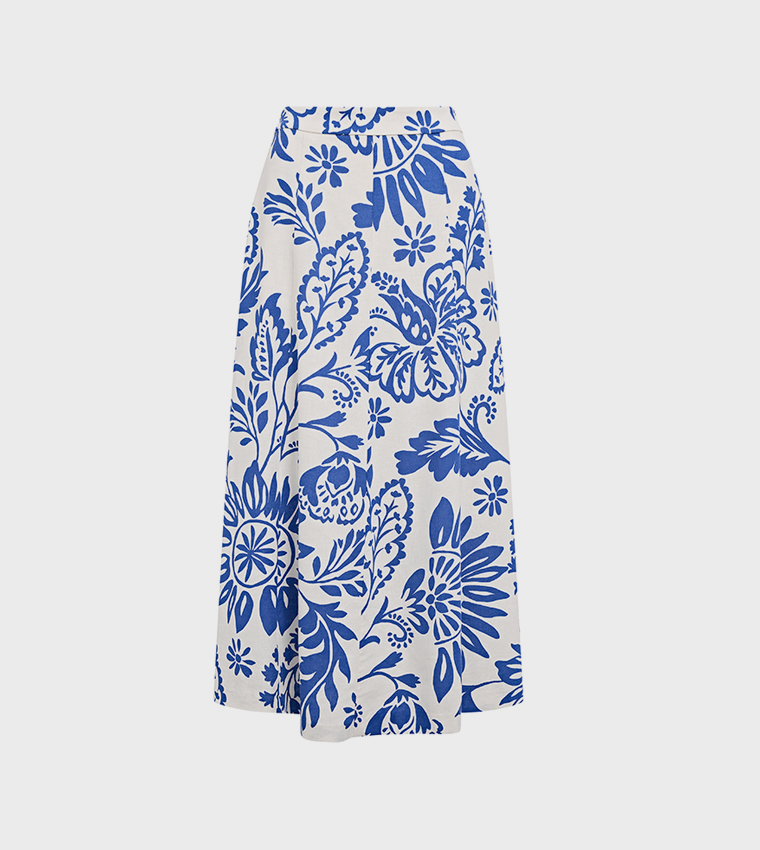 DARCY Printed Midi Skirt