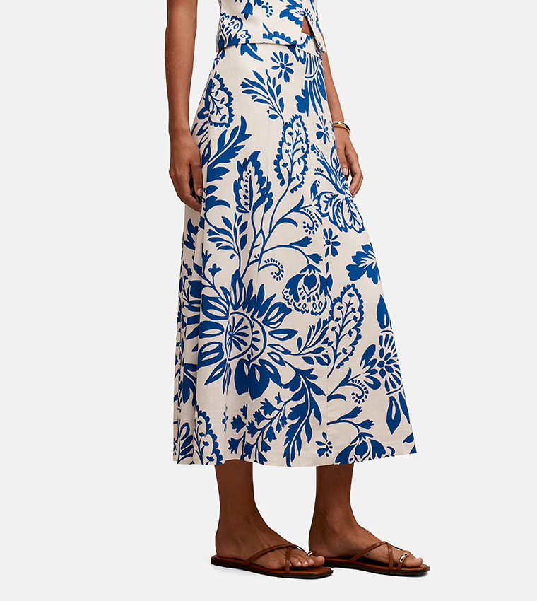 DARCY Printed Midi Skirt
