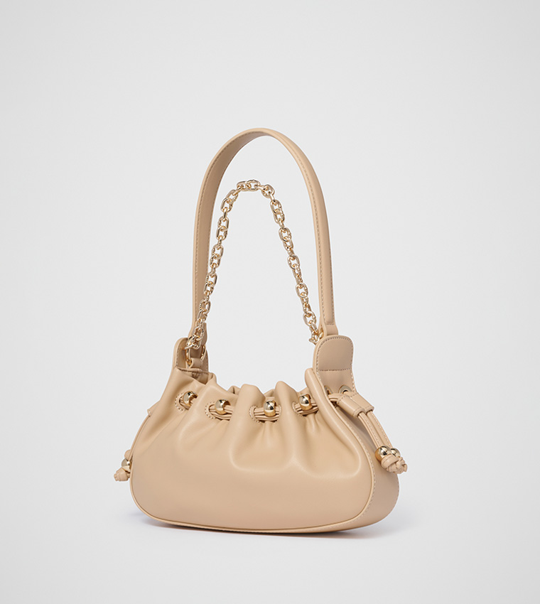 FN DAKOTA Textured Chain Shoulder Bag