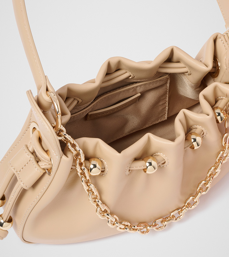 FN DAKOTA Textured Chain Shoulder Bag
