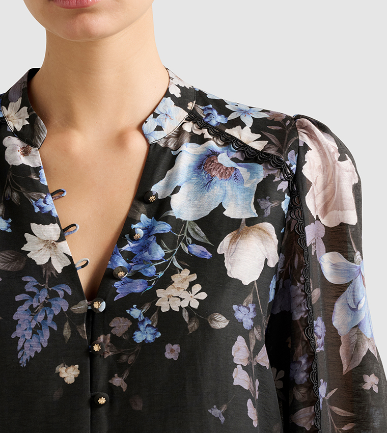 LIZZY Printed Long Sleeves Top