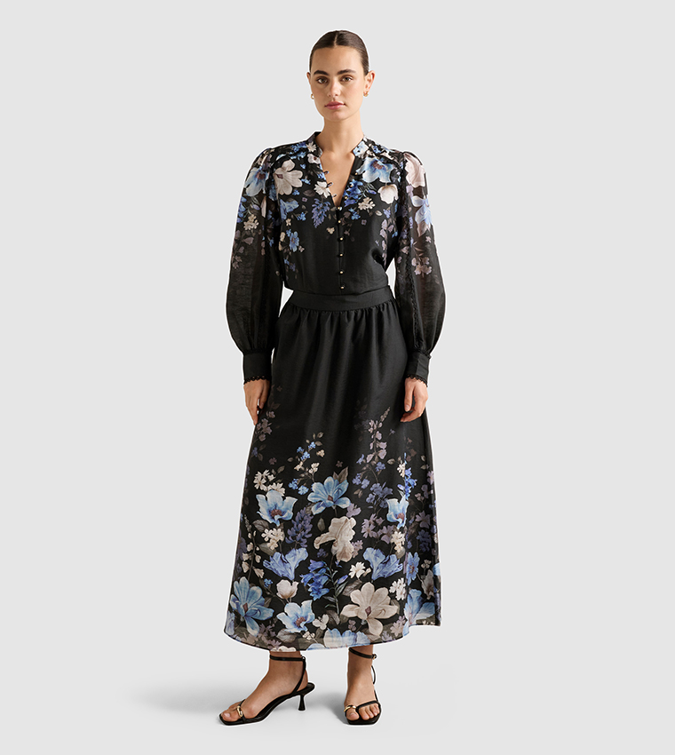 LIZZY Printed Long Sleeves Top