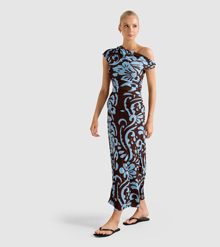 فستان ميدي باريس شبكي 