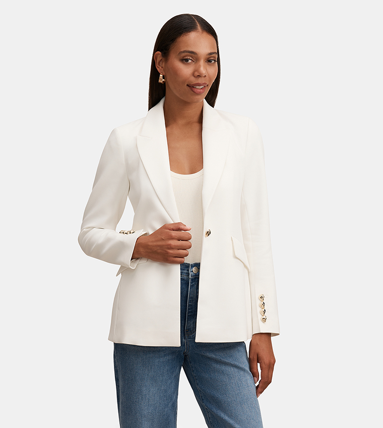 TRIXIE Gold Button Blazer