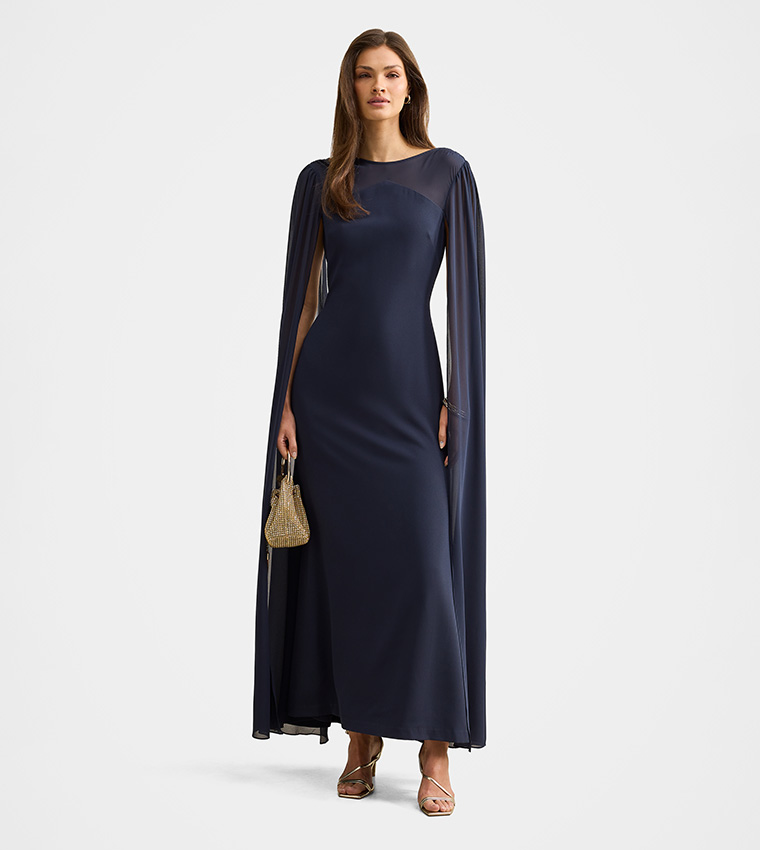 KENNEDY Dramatic Sleeves Maxi Dress