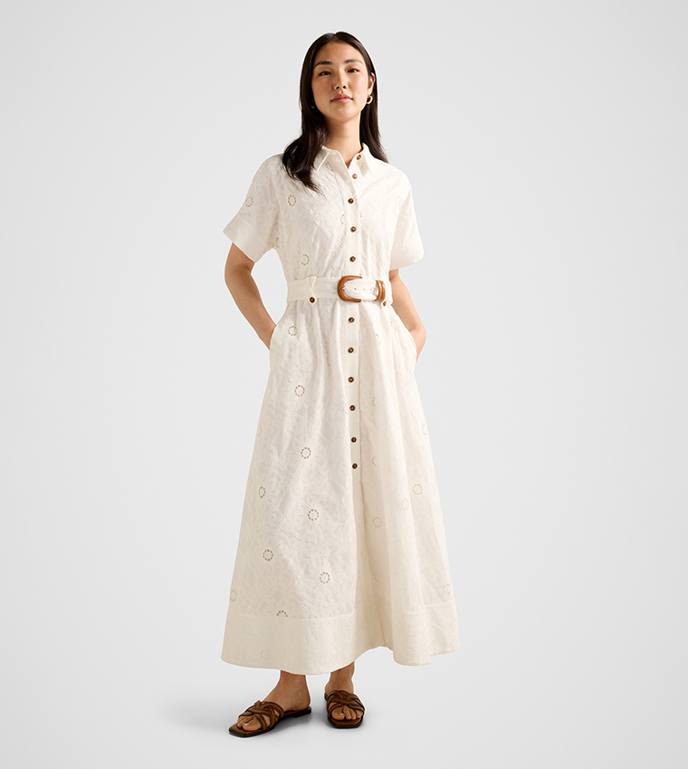 VALERIA Broderie Maxi Dress