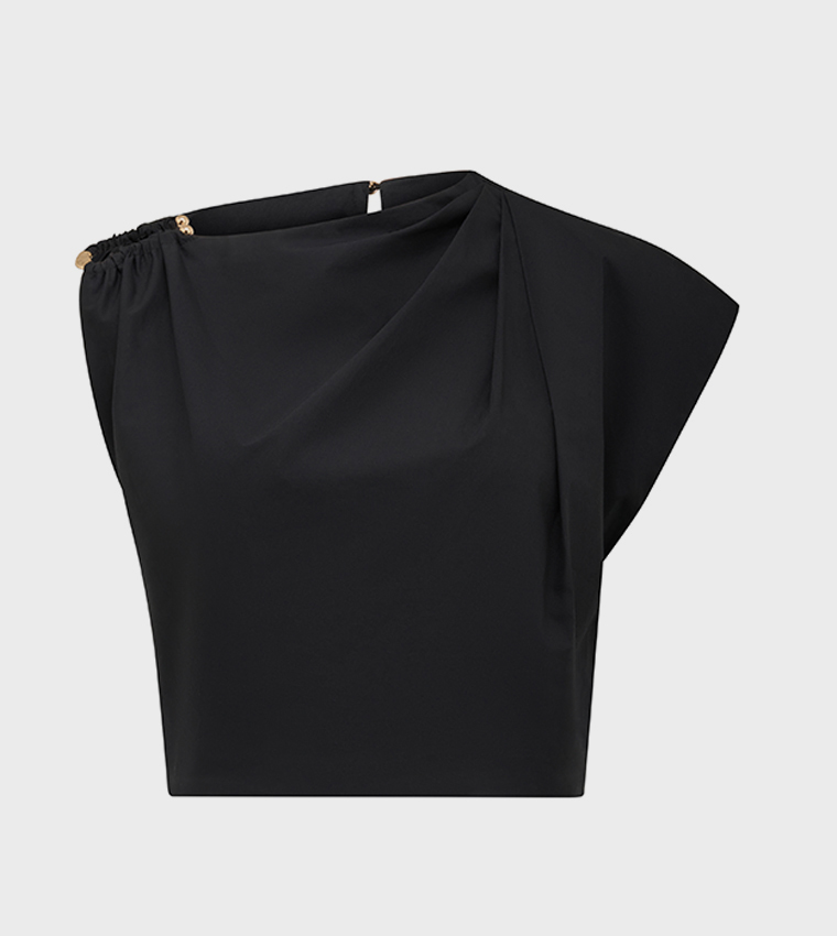 فوريفر نيو  توبات قصيرة - أسود Cropped Tops