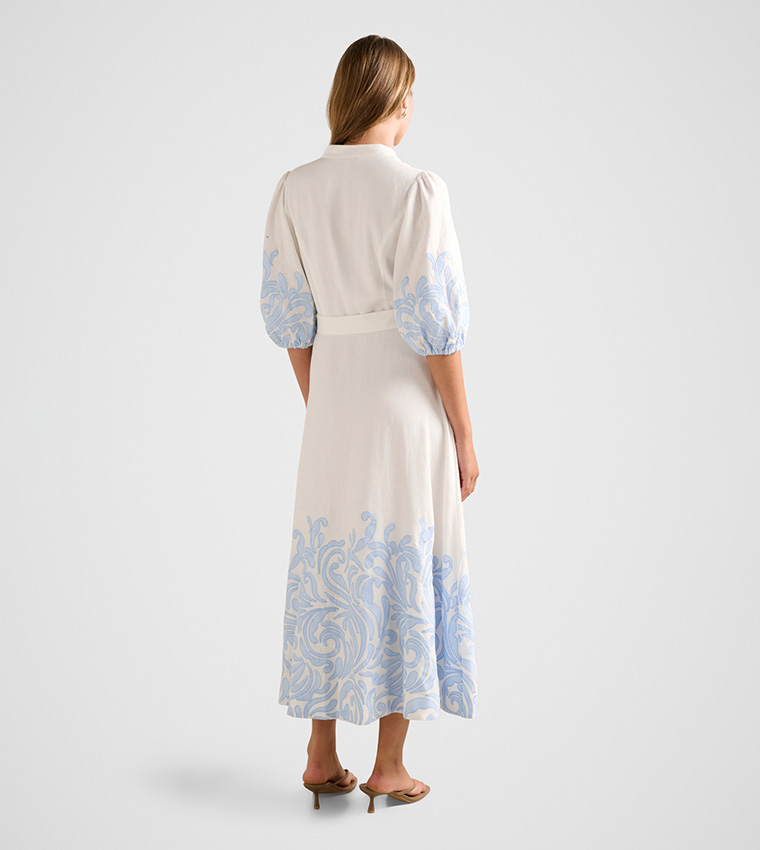 ESTHER Embroidered Midi Dress