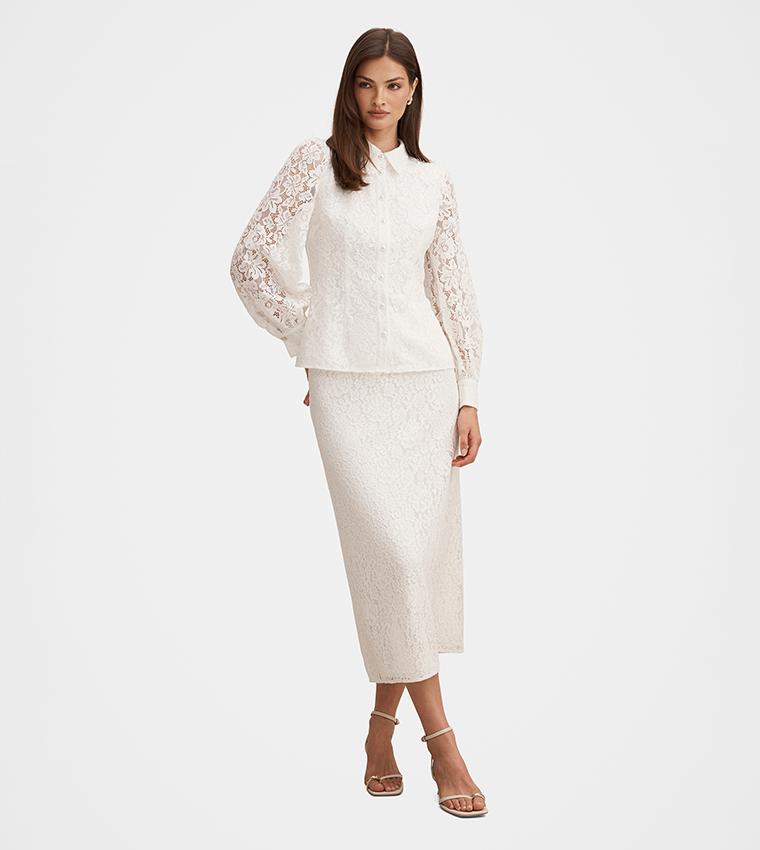 CELINE Lace Long Sleeves Shirt
