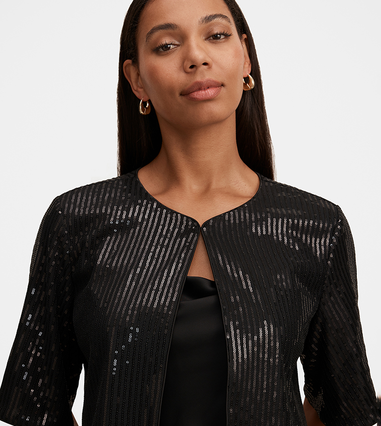 FN SASHA Sequined Cape