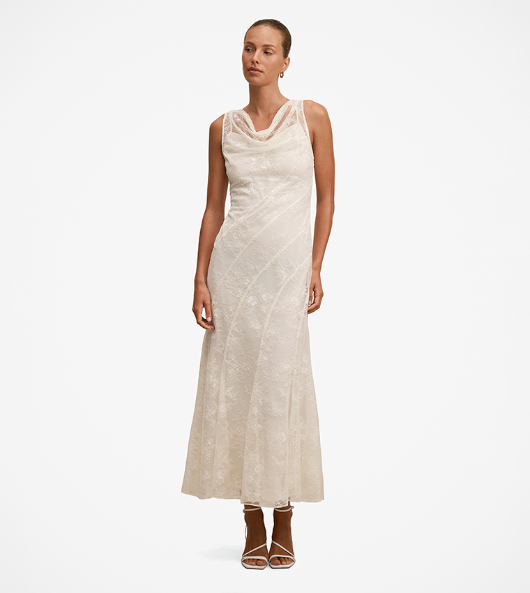 Forever New  Midi Dresses - Beige Midi Dresses