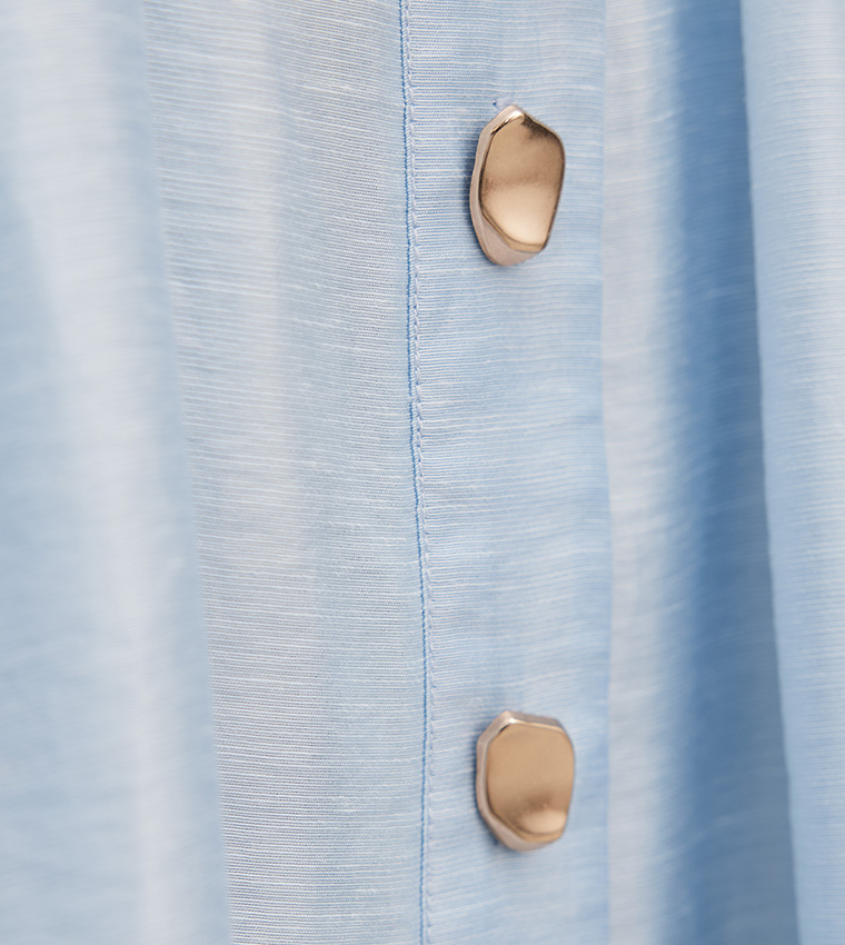 AVERY Petite Short Sleeves Midi Dress