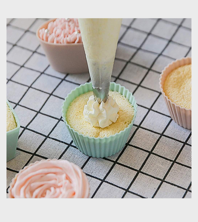 6-Piece Cupcake, Mould Bakeware Maker Mold Tray Baking Cup Liner Molds
