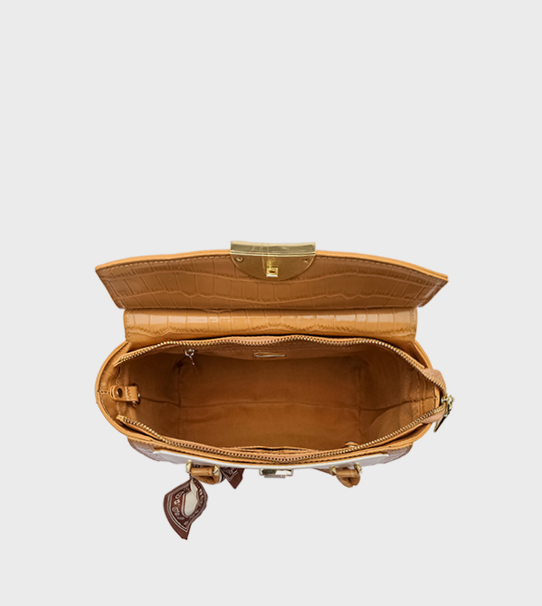 Textured Convertible Handheld Bag