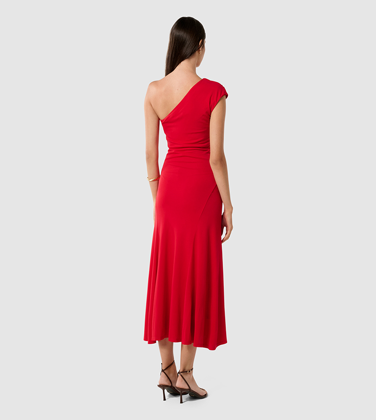 LONDON One Shoulder Midi Dress
