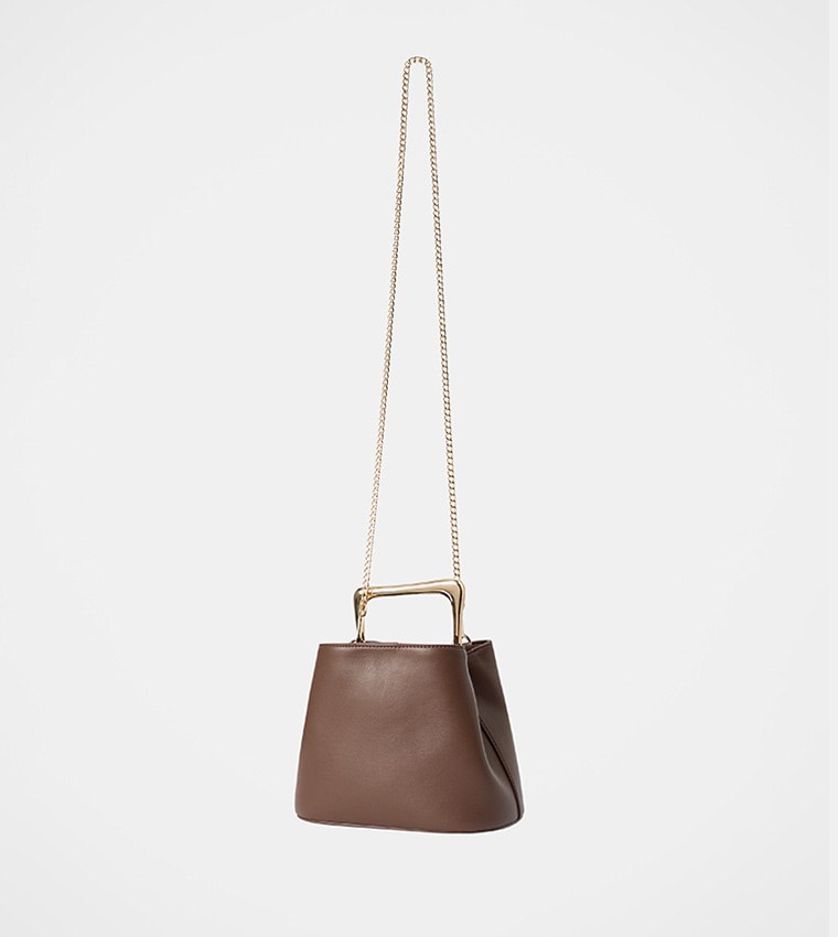 MARTHA Metal Top Handle Bag