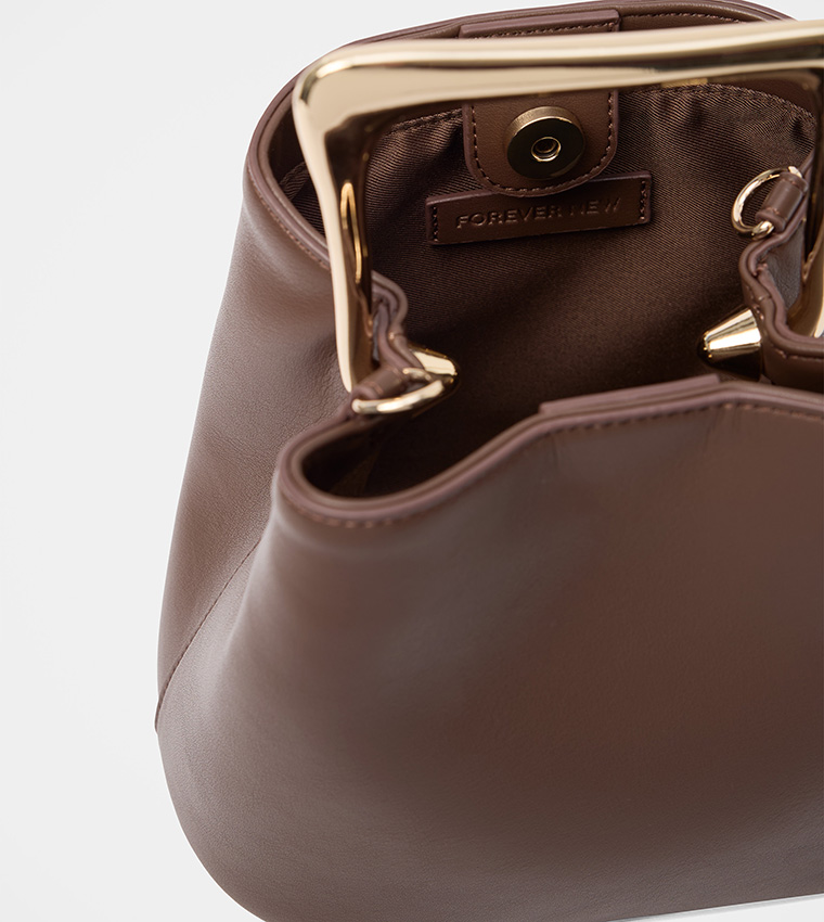 MARTHA Metal Top Handle Bag