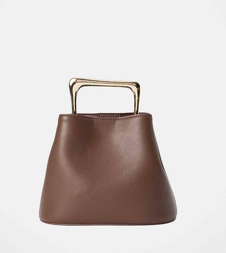 MARTHA Metal Top Handle Bag