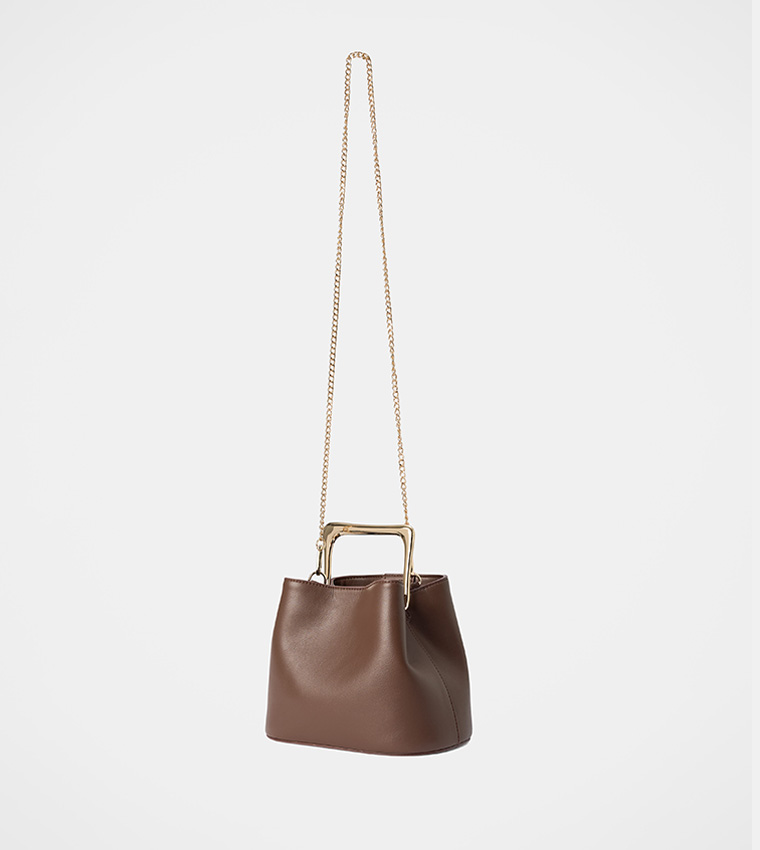 MARTHA Metal Top Handle Bag