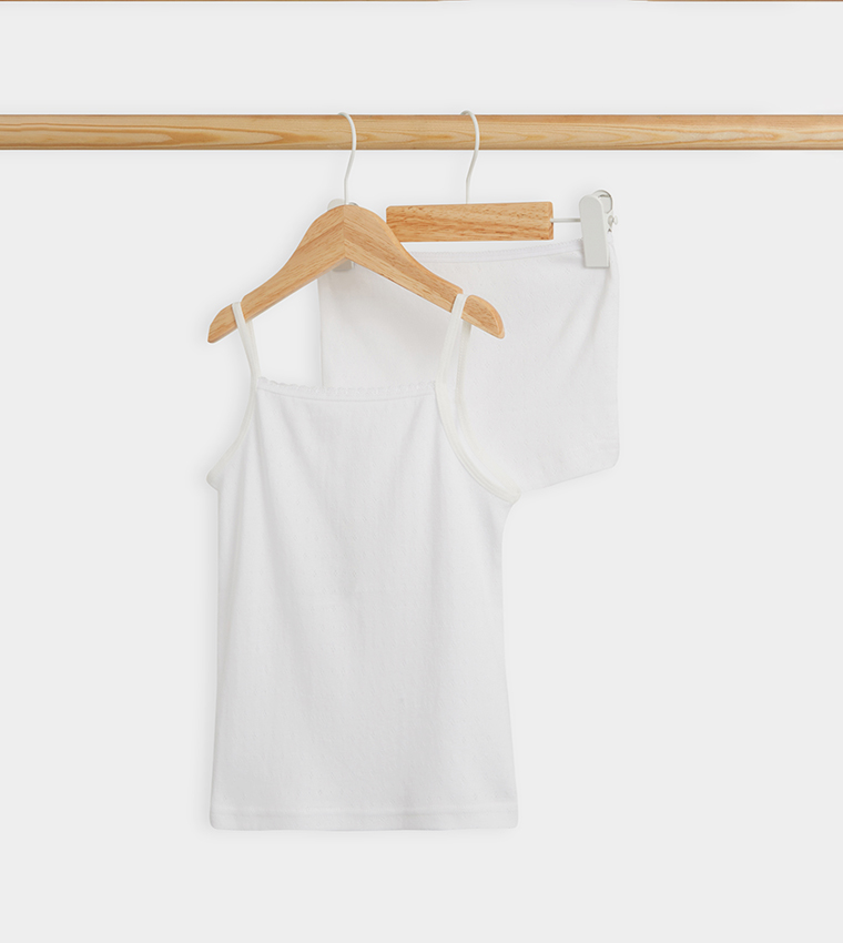 Solid Slip and Boyshorts Set