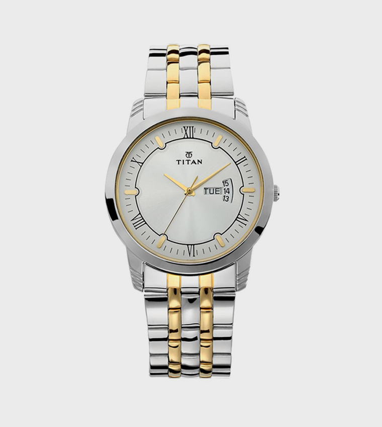 Silver Dial Stainless Steel Strap Analog Watch